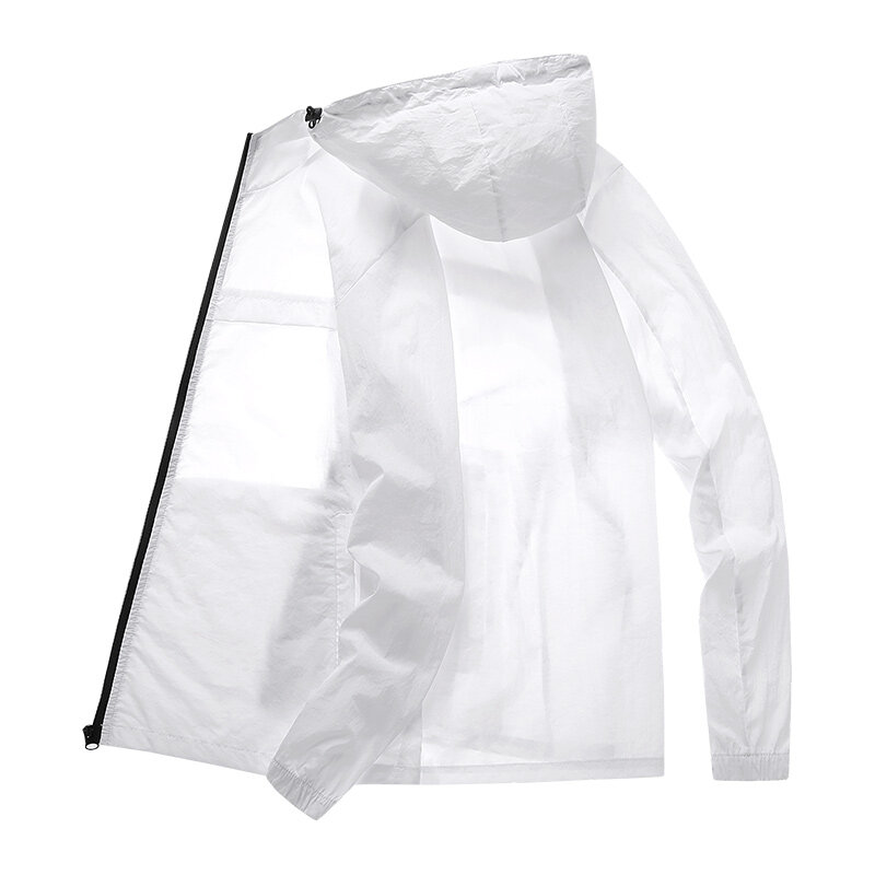 Куртка мужская солнцезащитная, Легкий Повседневный однотонный пиджак для езды на велосипеде, ветрозащитная водонепроницаемая кожаная одежда для кемпинга