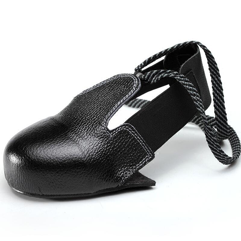 Chaussures de sécurité en cuir véritable anti-écrasement, embouts en acier pour les loisirs, couvre-chaussures de travail, chaussures de protection, taille unique