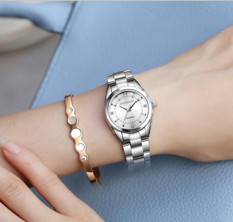 Модные женские кварцевые часы 30 мм чехол VH31 с термообработкой рук