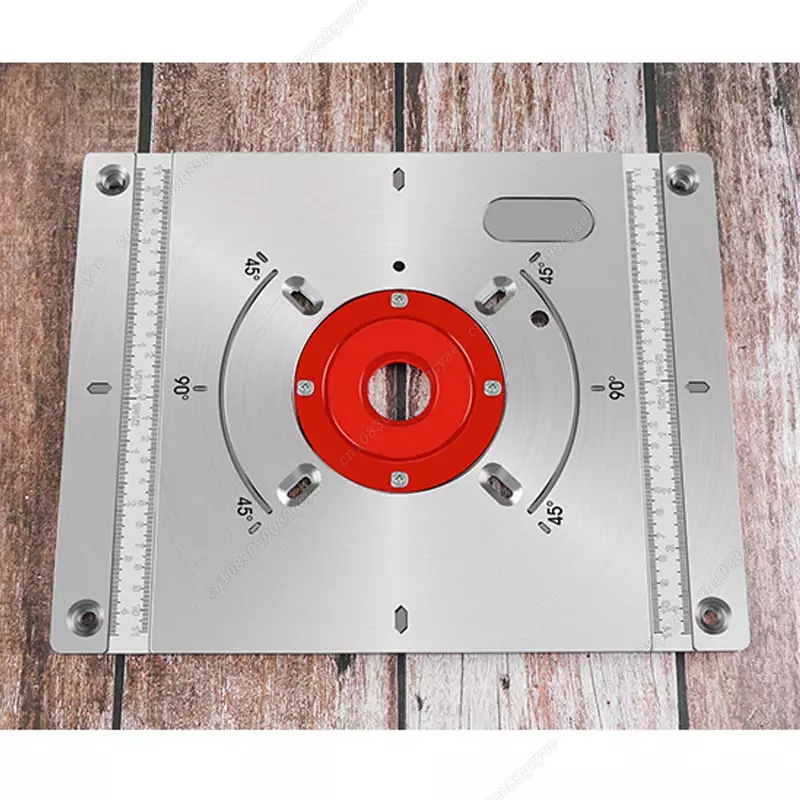 Electric Wood Milling Trimming Machine Flip Plate Guide Table Aluminum Router Table Insert Plate for Woodworking Work Bench