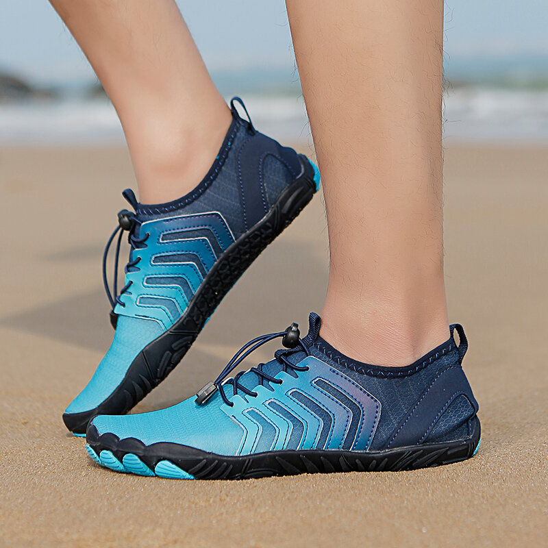 Męskie buty do wody gumowe podeszwy antypoślizgowe oddychające szybkoschnące buty rekreacyjne wspinaczka plażowa pływanie buty do wody 2024 nowość