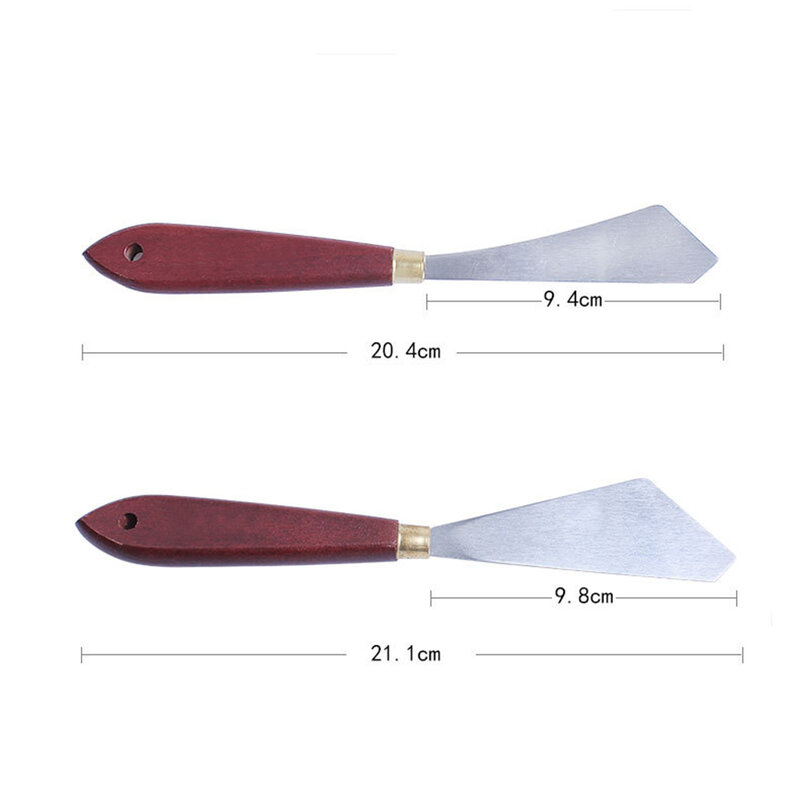 2 шт./набор, ножи для рисования маслом из нержавеющей стали