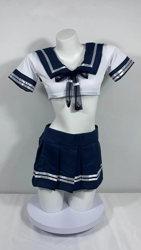 3XL Plus Size Porno Women Sexy School Girl Costumes Cosplay Babydoll Sexy Lingerie Suspender Student Uniform Japanese Role Play