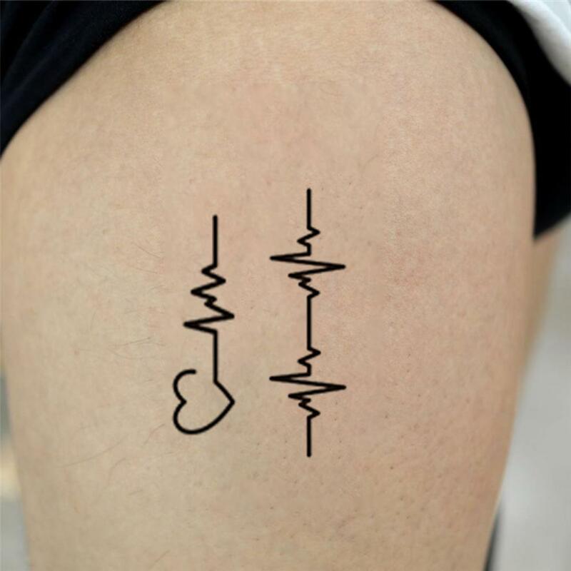 Tatuaggio temporaneo tatuaggio impermeabile autoadesivo del braccio temporaneo carta rinfrescante adesivi per le gambe del braccio Totem Tattoo One-time Tattoo Sticker