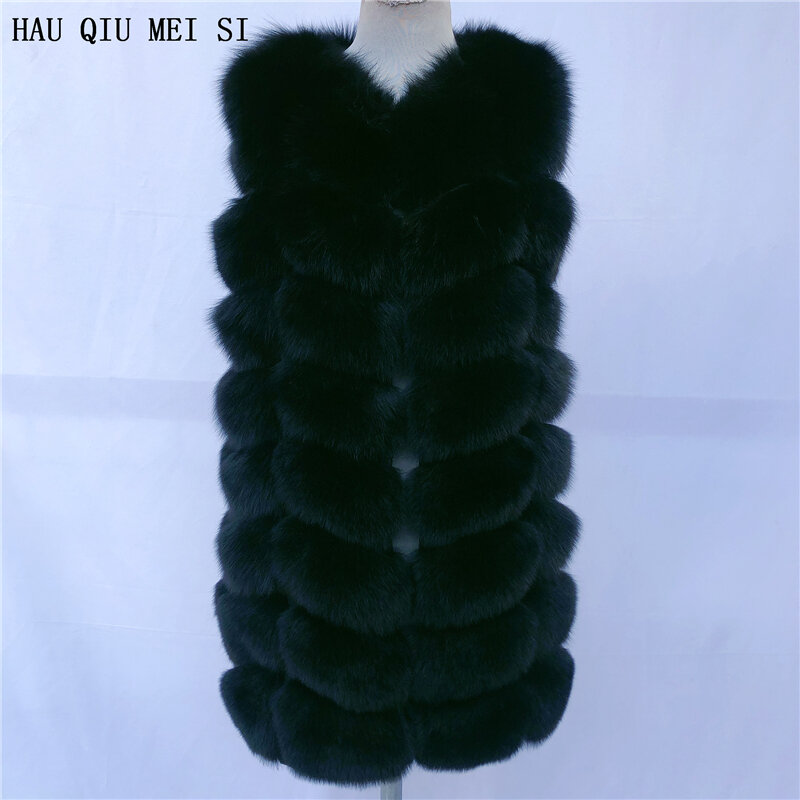 Natural Fox Fur Vest Lady Warm Vest Multicolor 100% Natural Fur Coat fox fur vest real fur vests sleeveless real fox fur coats