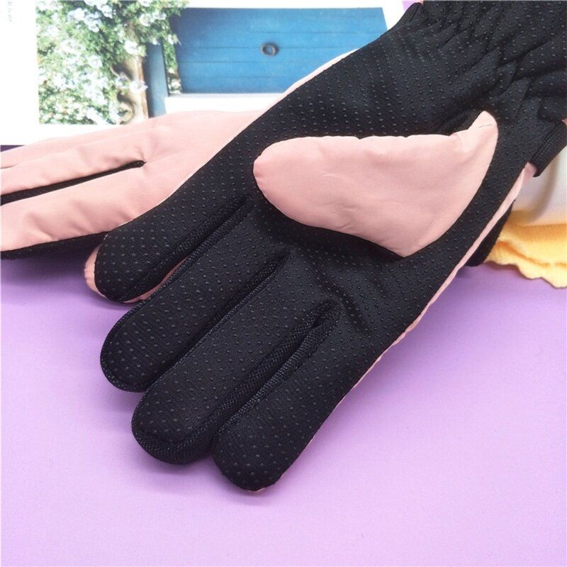 Mitaines neige d'hiver pour enfants, gants thermiques imperméables à doigts complets