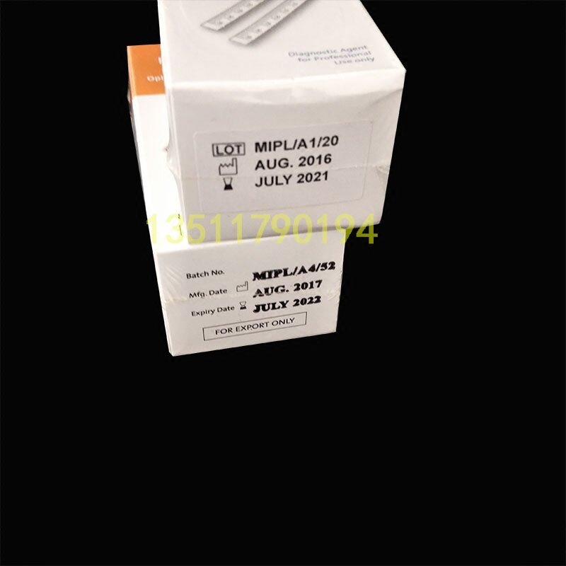 Bande de papier filtre indienne pour la détection des déchirures, bandelette de test ophtalmique pour la structurels ence sodique, une boîte de 100