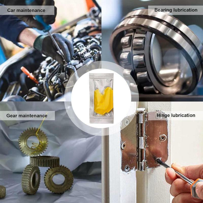 Graxa lubrificante para bicicleta Chain Gear, equipamentos mecânicos, lubrificação impermeável, ferramentas de lubrificação, lubrificação, 10PCs