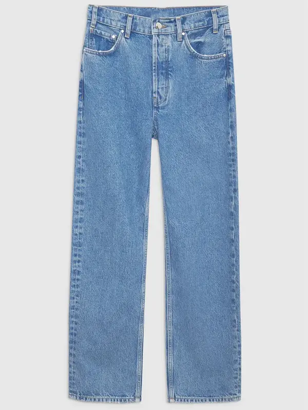 Jeans de algodão feminino com bolsos, cintura alta, com zíper, calça jeans OL que combina com tudo, nova moda, início do outono
