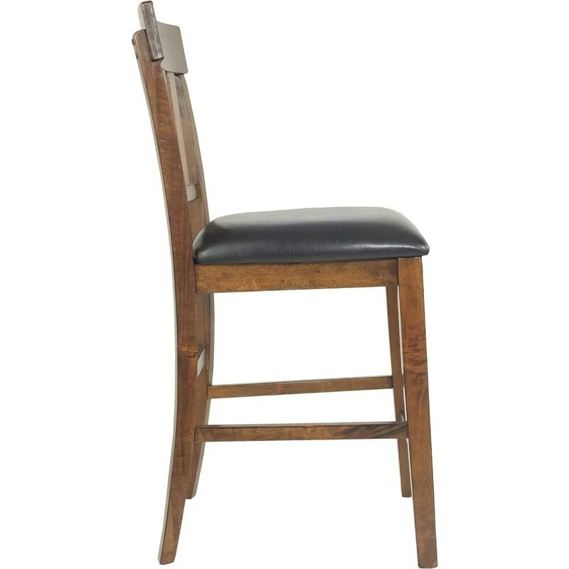 Традиционный барный стул Ralene, 26 дюймов, рабочая высота, 2 предмета, коричневый