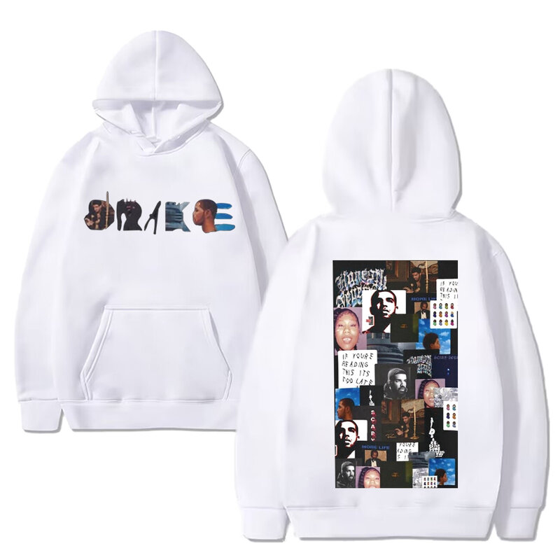 Rapper Drake Album Hip Hop felpa con cappuccio uomo donna Y2k Casual allentato moda in pile felpe a maniche lunghe Unisex divertente stampa pullover