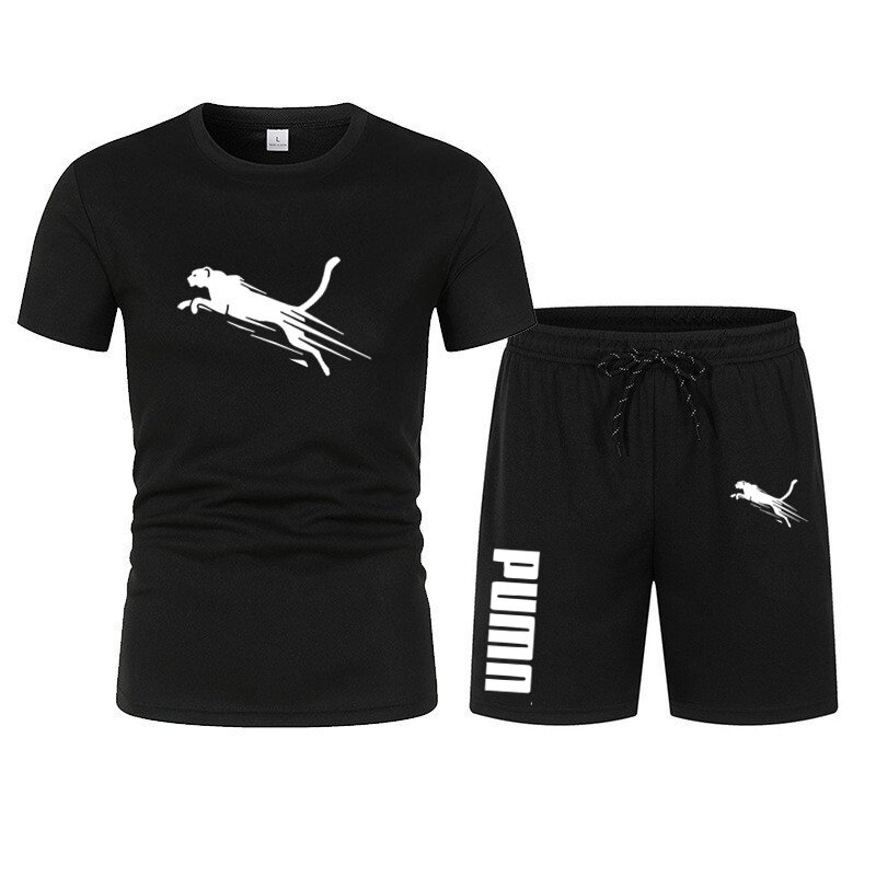 2024 New Summer Men's clothing Sportswear short-sleeved T-shirt +shorts 2-piece set tracksuit fashion jogging casual Men's sets