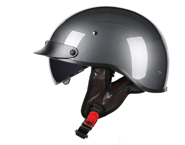 도트 인증 레트로 오토바이 헬멧, 사계절 빈티지 카스코 모토 헬멧, 독일 클래식 하프 페이스 헬멧