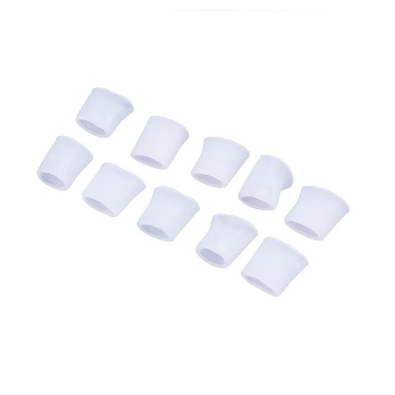 6Pcs/3Pairs Silicone Gel Little Toe Tube Corns Blisters Corrector Pinkie Protector Gel Bunion Sleeve Toe Bone Brace Support
