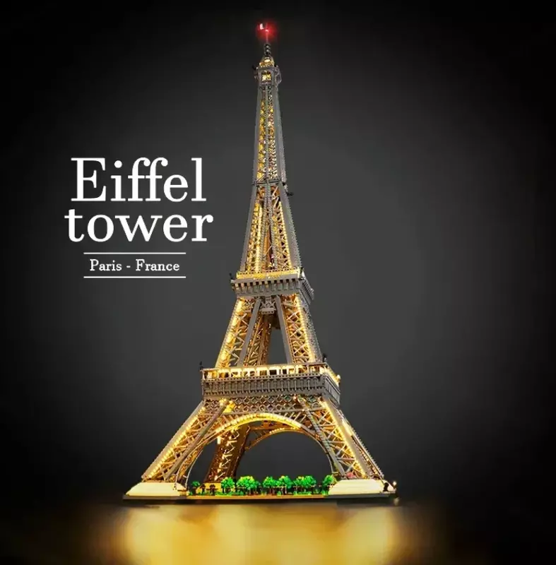 LED-Licht-Kit für Eiffelturm Bausteine Set Ziegel Spielzeug für Kinder (nicht das Modell enthalten) RC-Version