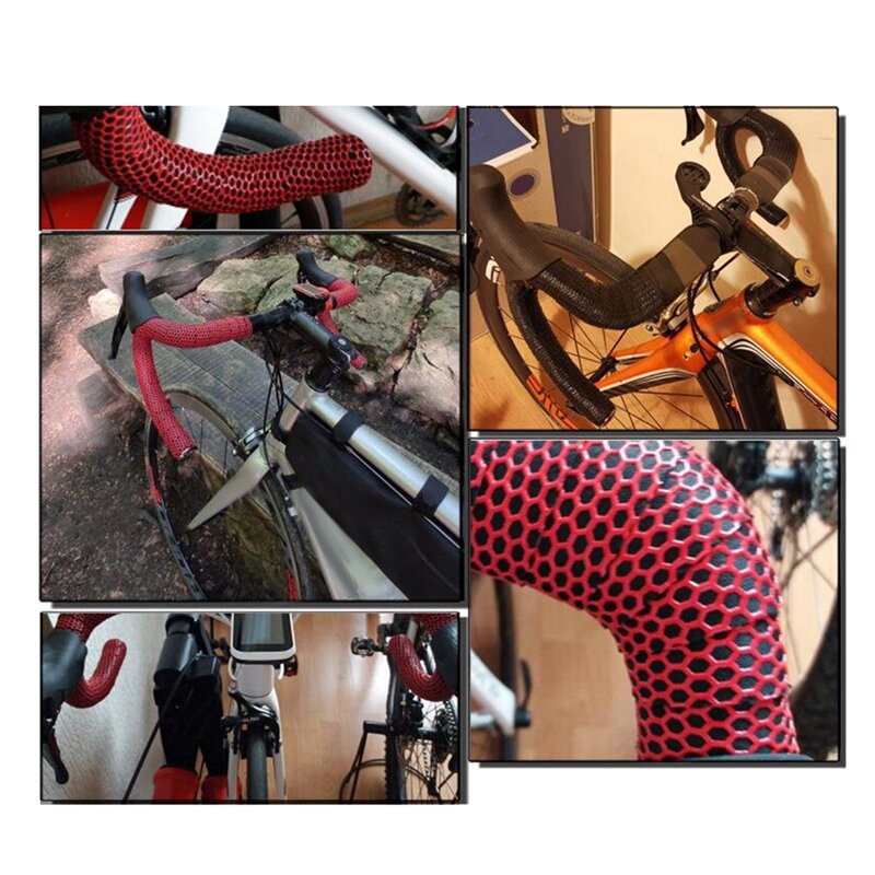 สายรัดข้อมือซิลิโคนสำหรับจักรยานเสือหมอบเทปพันแฮนด์จักรยาน Tali sepeda อุปกรณ์เสริมการขับขี่ที่ไม่ลื่นทนทานต่อการฉีกขาด