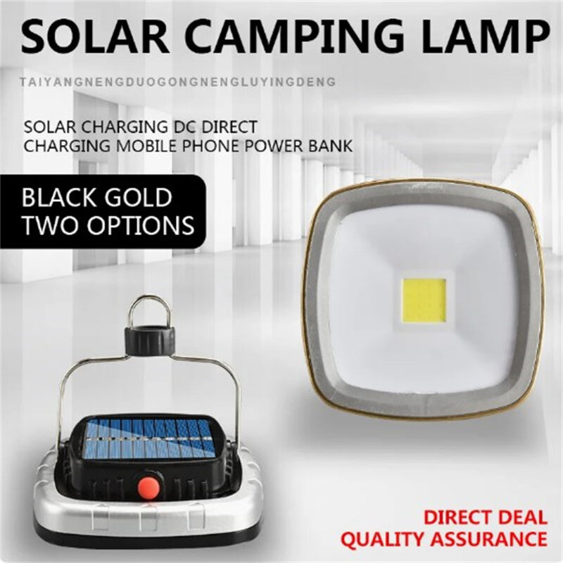 Solar Camping Laterne tragbare wiederauf ladbare Cob Zelt Lampe wasserdichte hängende Laterne für Outdoor-Garten Camping Angeln Wandern