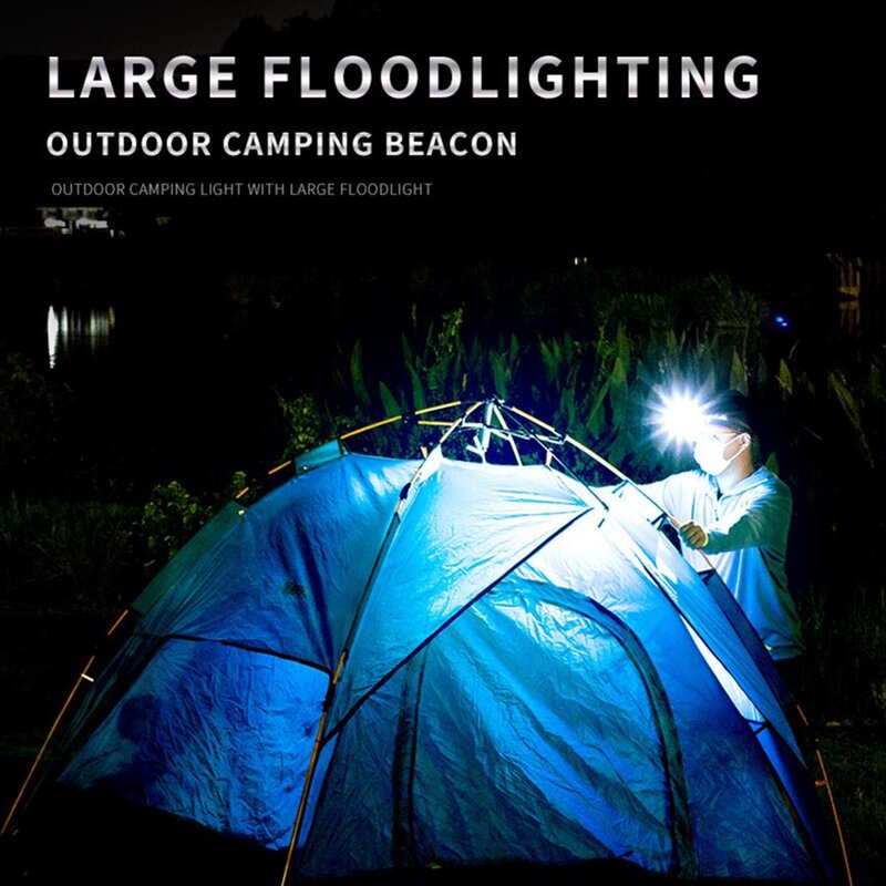 Krachtige LED zaklamp met 10 modes inductieve koplamp op batterijen 18650 zaklamp tactical XHP50 zaklamp wandelen vissen accessoires nachtjacht spotlight outdoor camping lamp