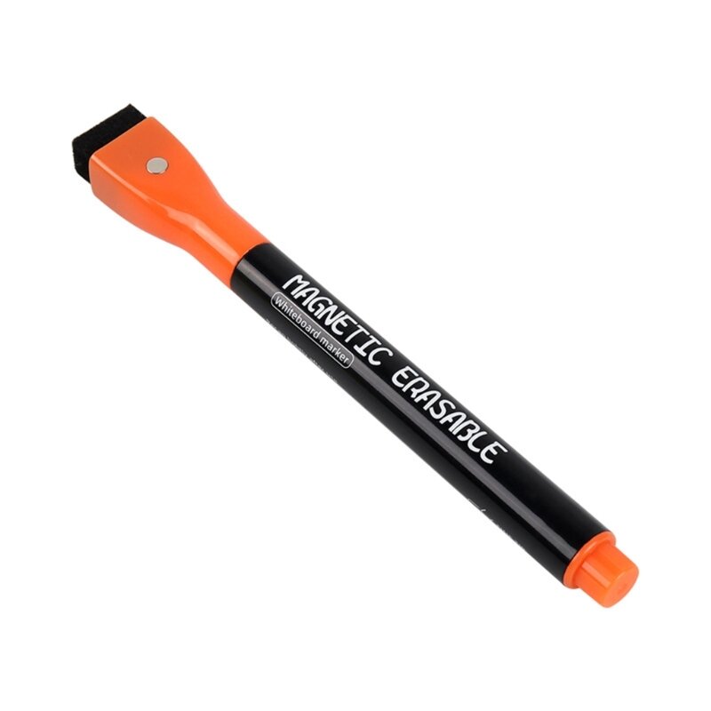 ปากกาไวท์บอร์ดและยางลบชุดปากกามาร์คเกอร์เช็ดแห้ง Fine Tip Pen White Boards Marker Dropship