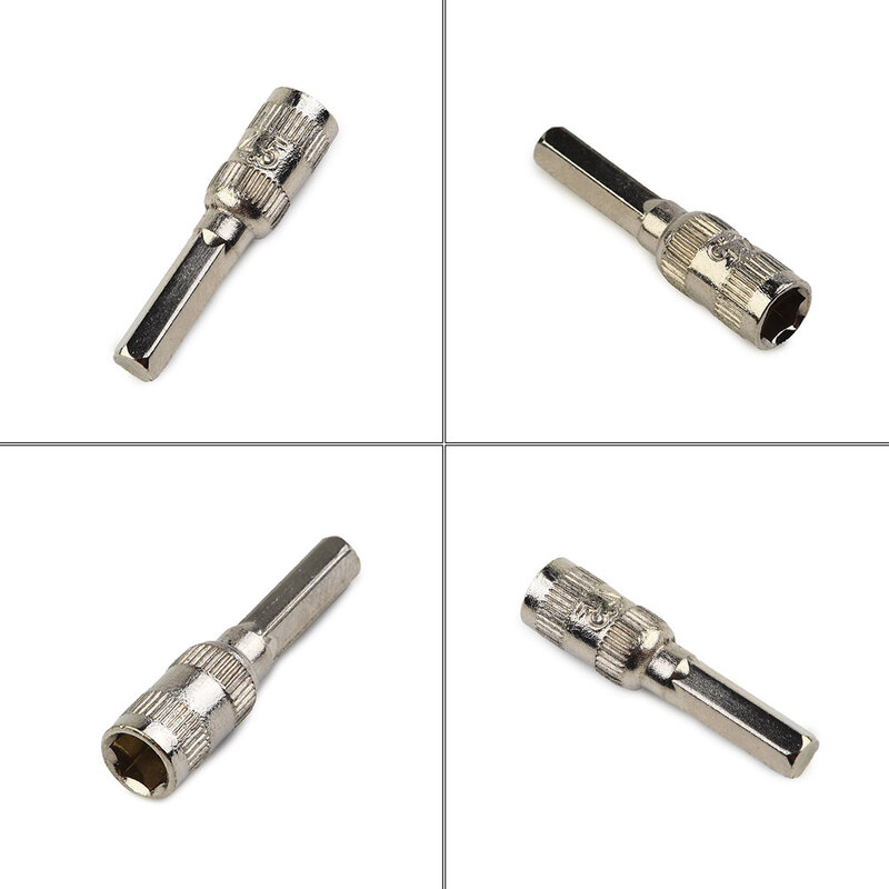 1 Set 6 poin soket batang Hex 2.5-5mm H4 alat tangan Driver mur untuk Aksesori alat kunci pas soket pertukangan