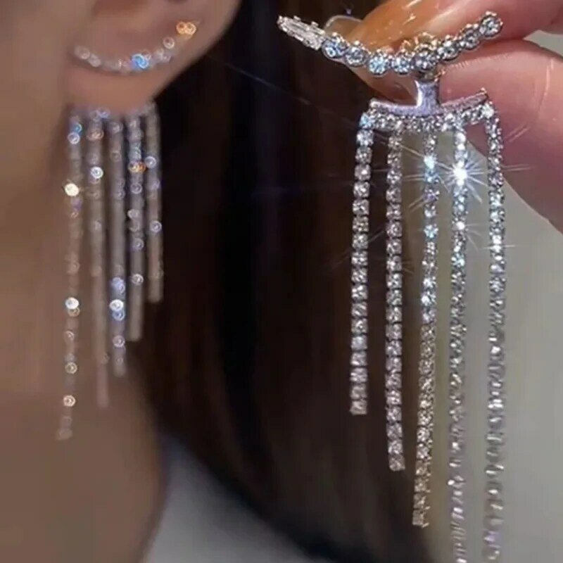 Y2K orecchini liquidi irregolari per le donne colore argento Hip-Hop Punk moda geometrica orecchino Clip ragazza 2024 gioielli da festa alla moda