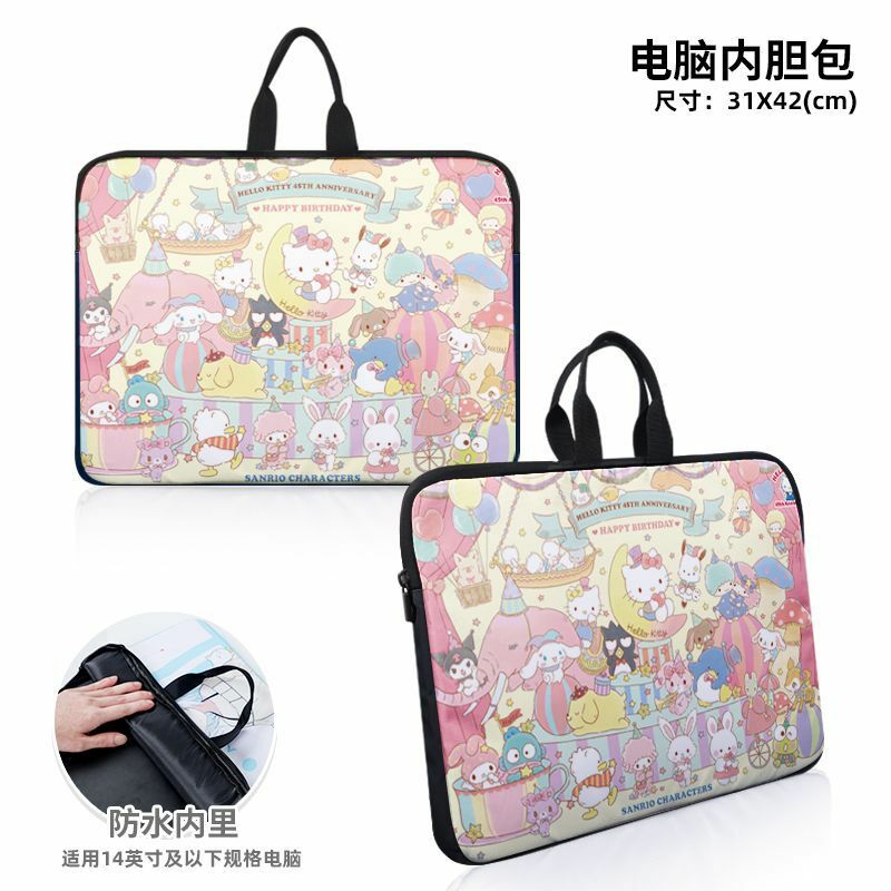 Легкая Компьютерная сумка Sanrio Clow M, милая вместительная сумка на одно плечо с рисунком из мультфильма, устойчивая к пятнам