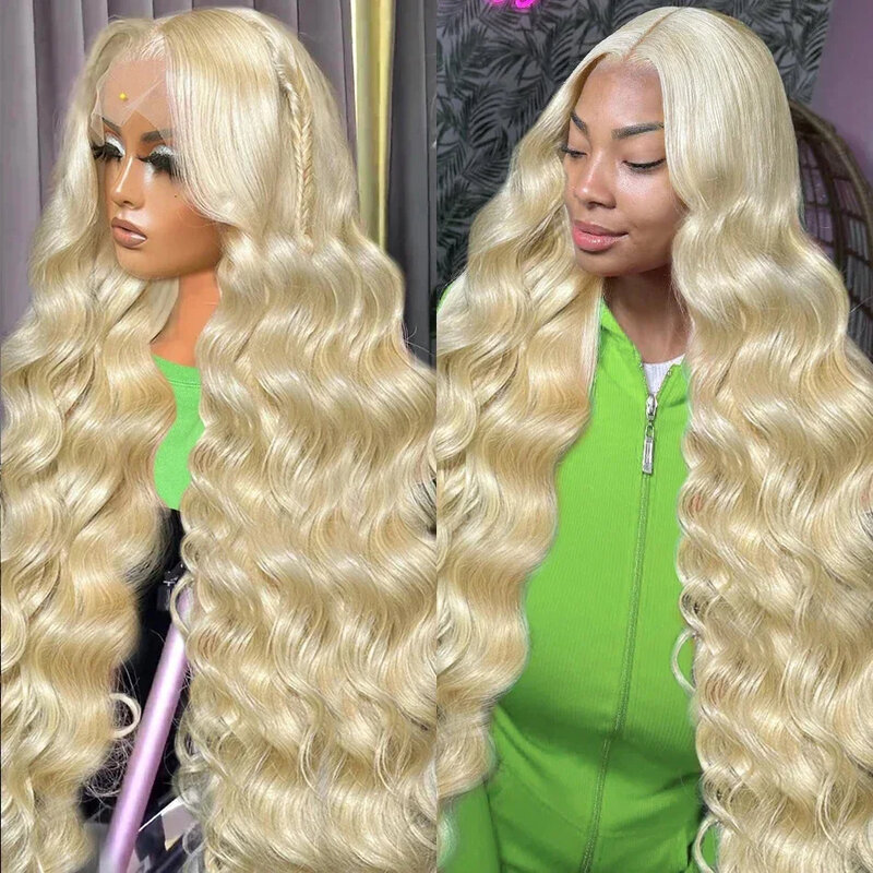 613 Honey Blonde 13x6 Transparen Lace Front Human Hair Wigs Brazilian 220% Body Wave Colored 13x4 Hd Lace Frontal Wig For Women