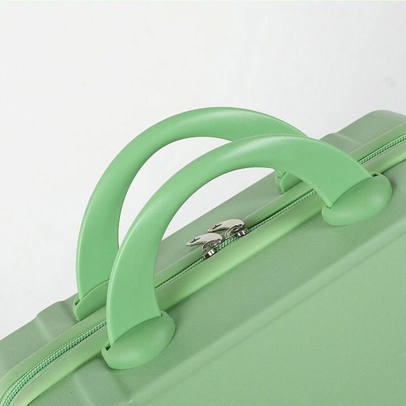 Kotak perlengkapan mandi tas penyimpanan Passcode koper Makeup portabel koper warna permen wadah kosmetik 14 inci