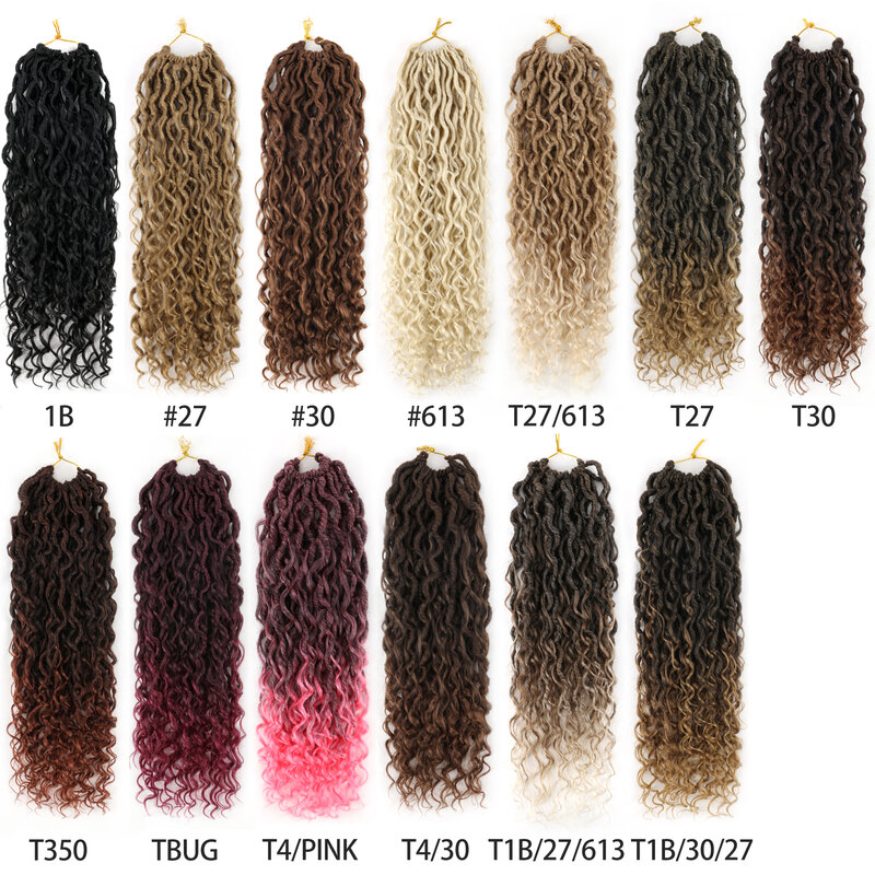 フルスターの女神ロザクロかぎ針編みの髪、自然な合成ブレード、オンブルリヘッド、フェイクヘアエクステンション