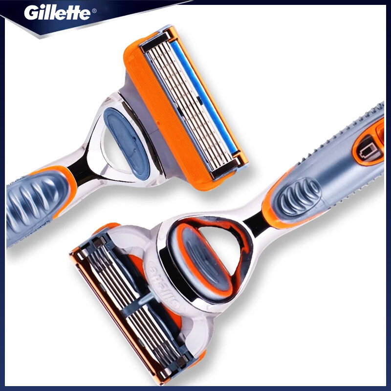 Gillette Shaver Fusion 5 Power Razor macchina da barba manuale 5 strati lame alimentato a batteria per la depilazione del viso da uomo originale
