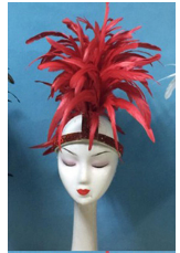 Samba plumage plume Headd Brazil Rio Spanish Cuba Santiago Havana Venice Dionysia carnival Float Mask dress masque ball costume