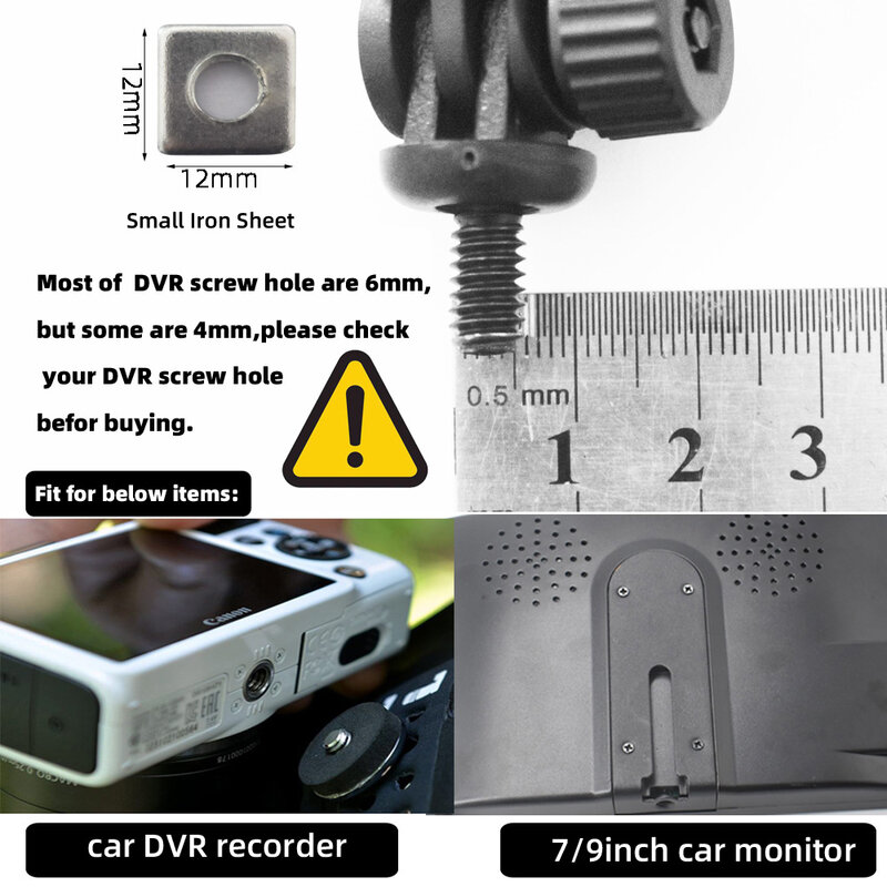 Supporto universale per staffa per Monitor per auto supporto per ventosa per camion Bus Cam DVR registratore di guida su parabrezza Base in Silicone 70mm