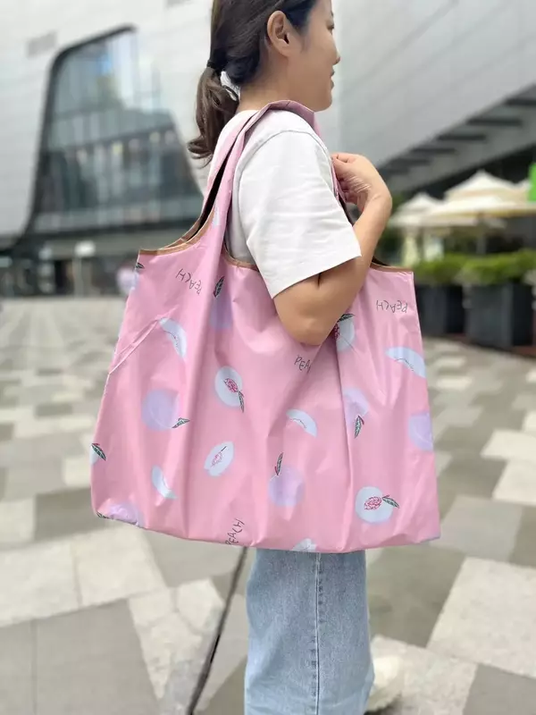 SEG01 Large Size  Waterproof Shopper Reusable Foldable Shopping  Handbag Environmental Out Shoulder