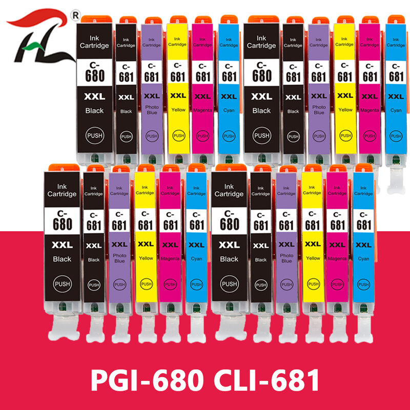 Para canon 680 681 PGI-680 CLI-681 cartucho de tinta compatível para canon pixma tr8660 tr7560 tr8560 ts6160 impressora