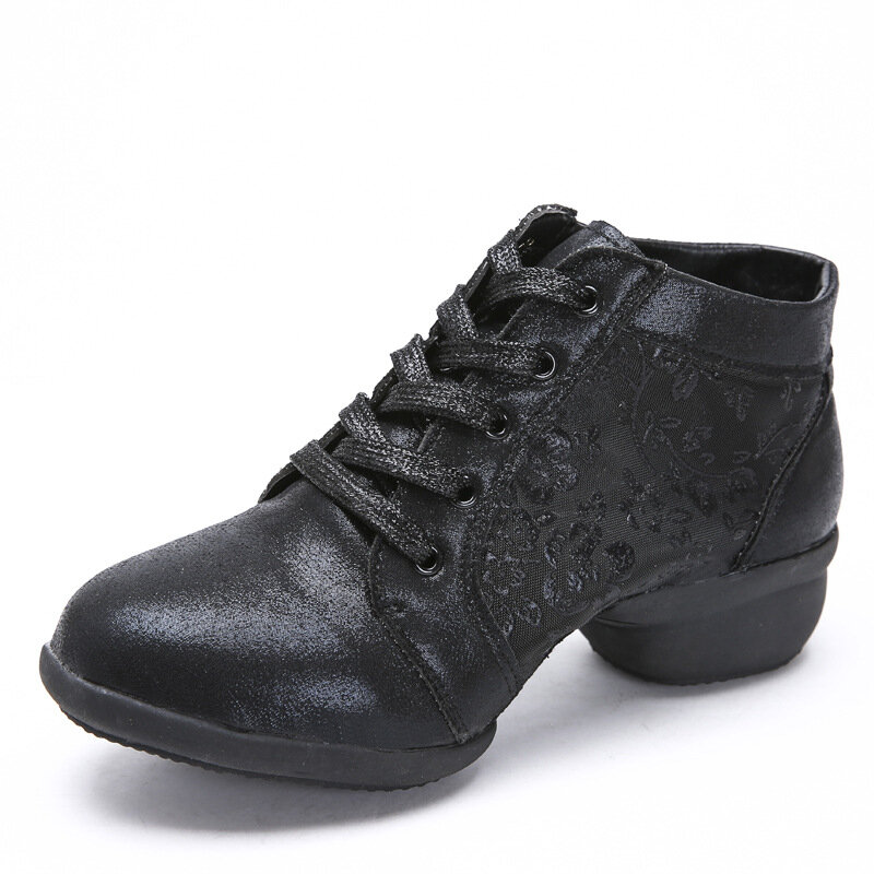 Женские кроссовки для латиноамериканских танцев, мягкая подошва, дышащие, каблук 4 см, Обувь для бальных танцев сальса