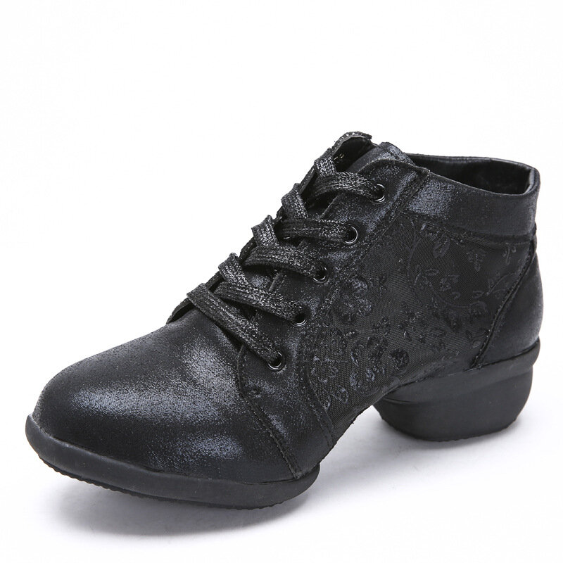 Chaussures de brevLatine à Semelle Souple pour Femme, Baskets de Salle de Bal, Salsa, Souffle, Talon de 4cm