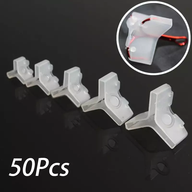50pcs Treble Durable Lightweight Protector Hook Cover Accessories Caps Sleeves With Slots Tool Safety  Out Fishing