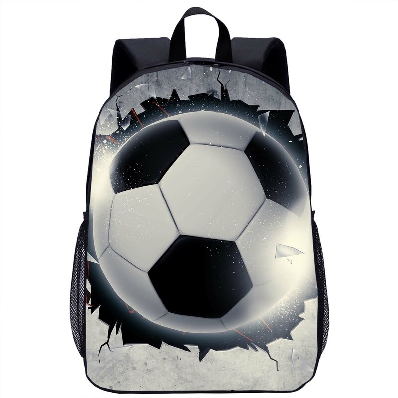 Football Soccer Print School Backpack for Boys Girls Kid Book Bag Teenager Student Casual Shoulder Bags Laptop Backpack 16 Inch