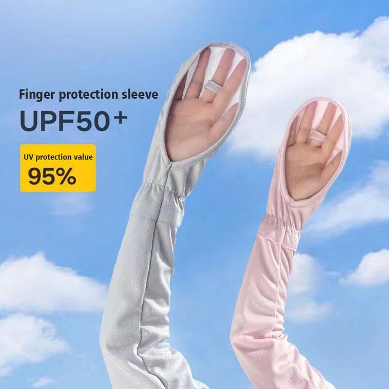 Eis hülsen handschuhe Sommer weibliche Sonnenschutz hülle Radfahren voll atmungsaktive Schutzhülle Anti-UV-Finger abdeckung Hülse l3e4