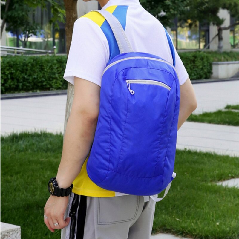 Zaino pieghevole per donna uomo borsa impermeabile da esterno campeggio escursionismo viaggio Daypack borsa sportiva borsa Softback di grande capacità