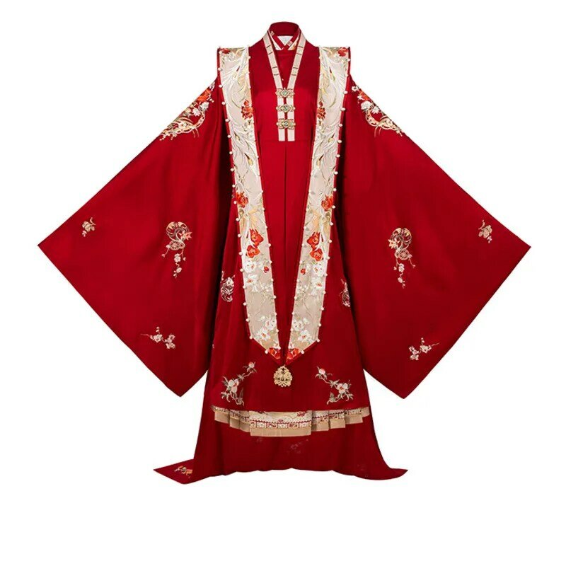 Vestido de novia Shi San Yu, vestido Han, Phoenix Han, industria pesada, falda de cara de caballo bordada, vestido Hanfu de la dinastía Ming