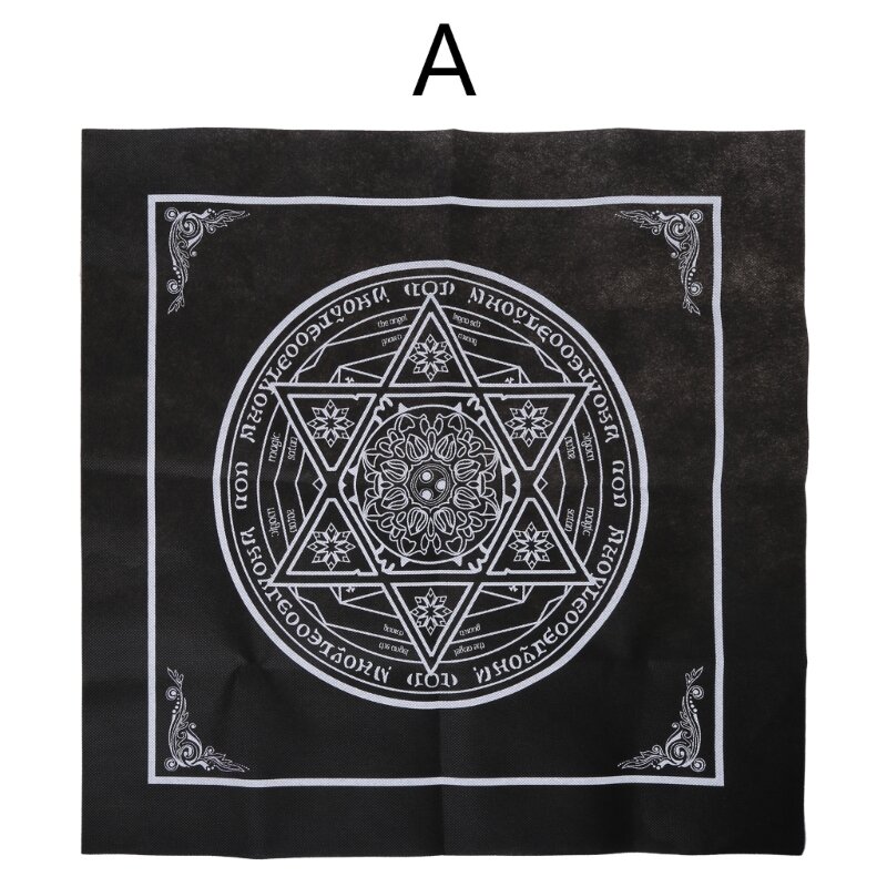 Tarot cuadrado no tejido, tela Altar, juego cartas, astrología para oráculo, almohadilla para tarjetas, cubierta