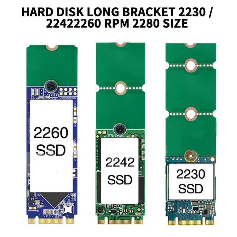 NGFF M.2 SSD Adapter Card 2242 To 2280 2230 To 2280 Transfer Card Adapter Expansion Rack Board Riser Card Convert Card