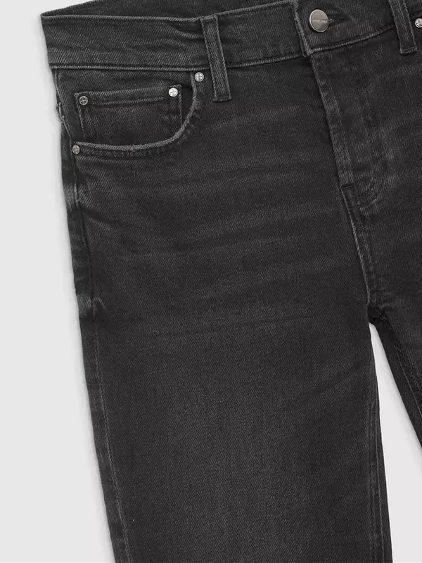 Calças jeans versáteis de cintura alta para mulheres, bainha fina, borlas de fenda, OL, primavera