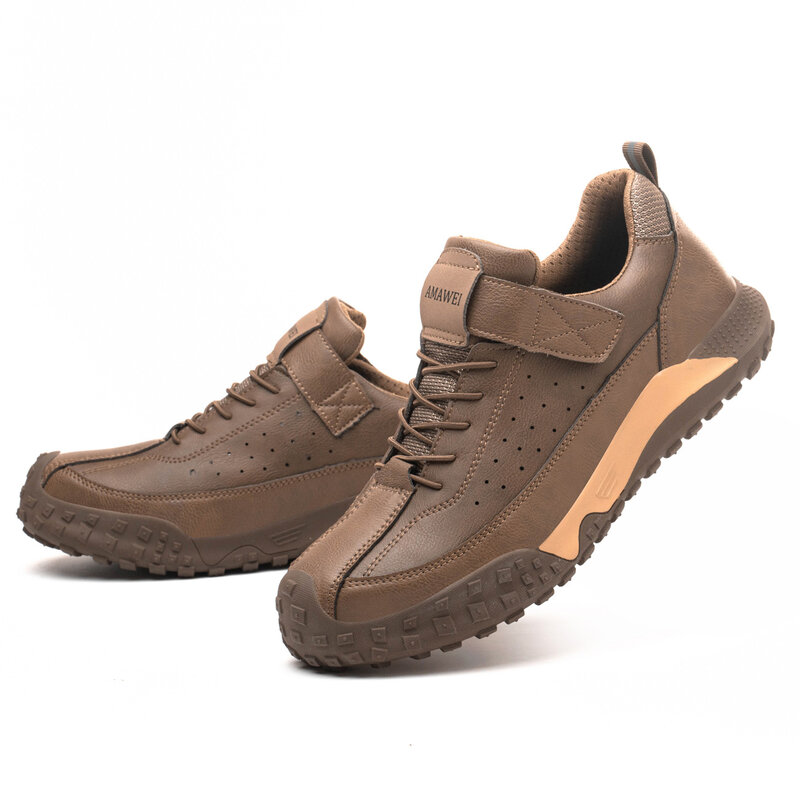 남성용 강철 발가락 모자 신발, 작업 안전 신발, 워커 펑크 방지 보호 작업화, 남성 신발 보안 스니커즈