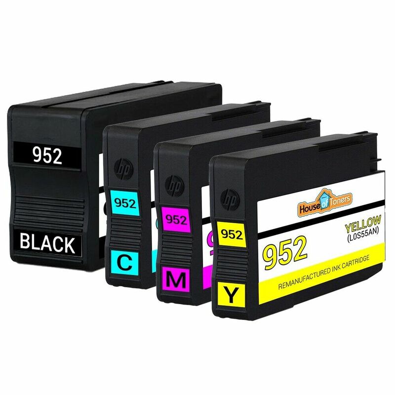 4pk Replacement HP 952 Ink for Officejet Pro 8717 8718 8720 8724 8725 8726