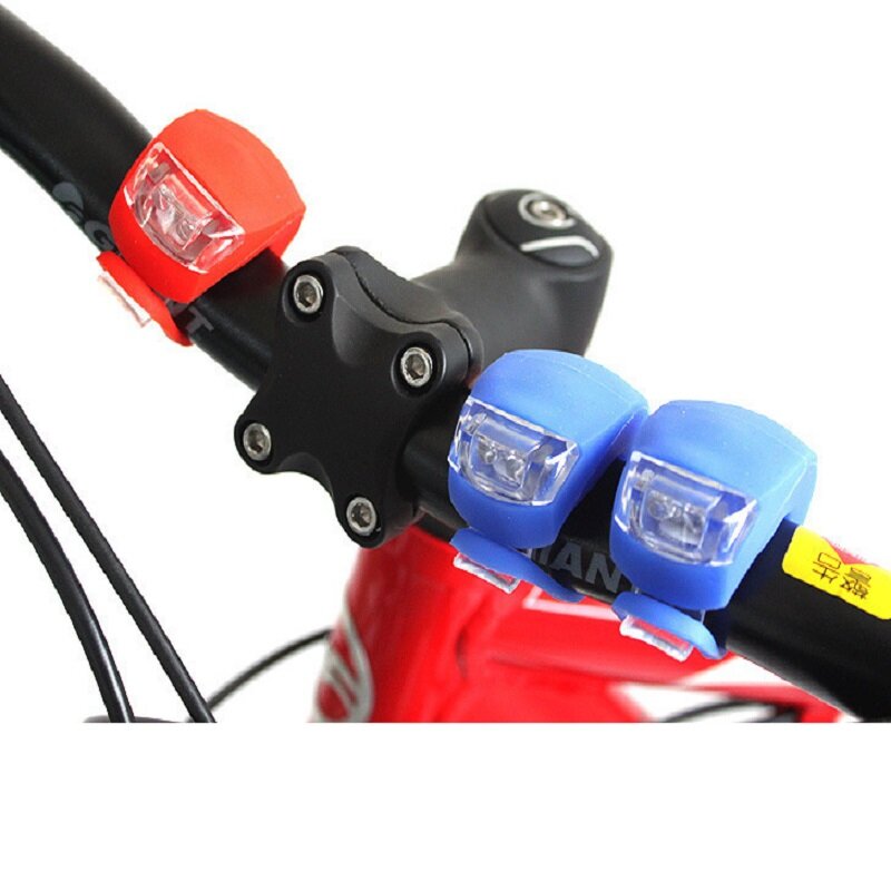 자전거 라이트 실리콘 프론트 램프, 자전거 랜턴, 방수 LED 손전등, 후미등, 직송