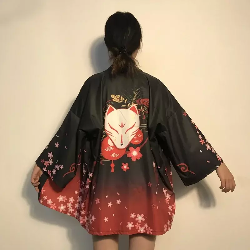 Quimono japonês tradicional para mulheres, Haori, camisa do cardigan, roupa asiática, Yukata, fêmea