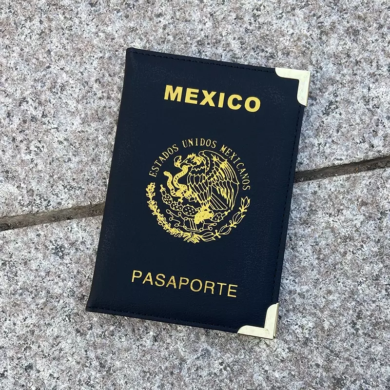 New Mexico Passport Cover PU Leather Mexicanos Men Women Travel Document Protective Card Holder Travel Accessories