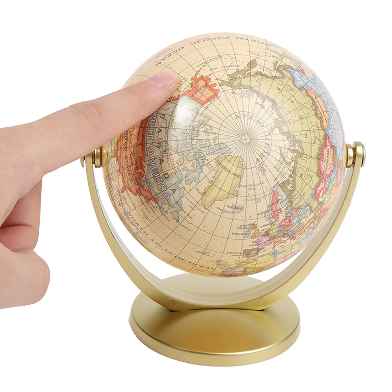 Globo de Terra Terrestre Com Suporte, Geografia Educação Brinquedo, Mapa do Mundo, Decoração do Lar, Ornamento de Escritório, Presente Infantil